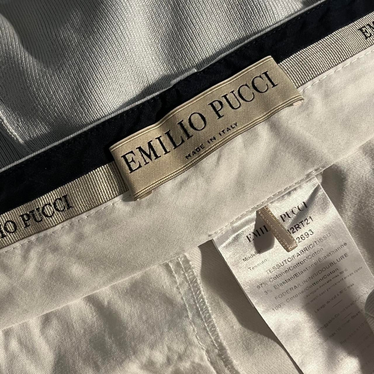 Emilio Pucci cotton white shorts