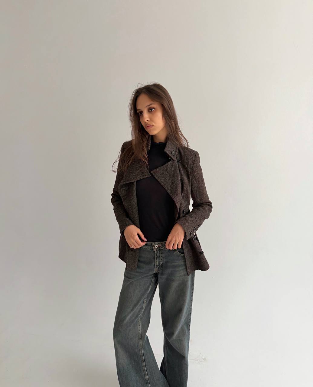 Karen Millen 100% wool asymmetrical jacket