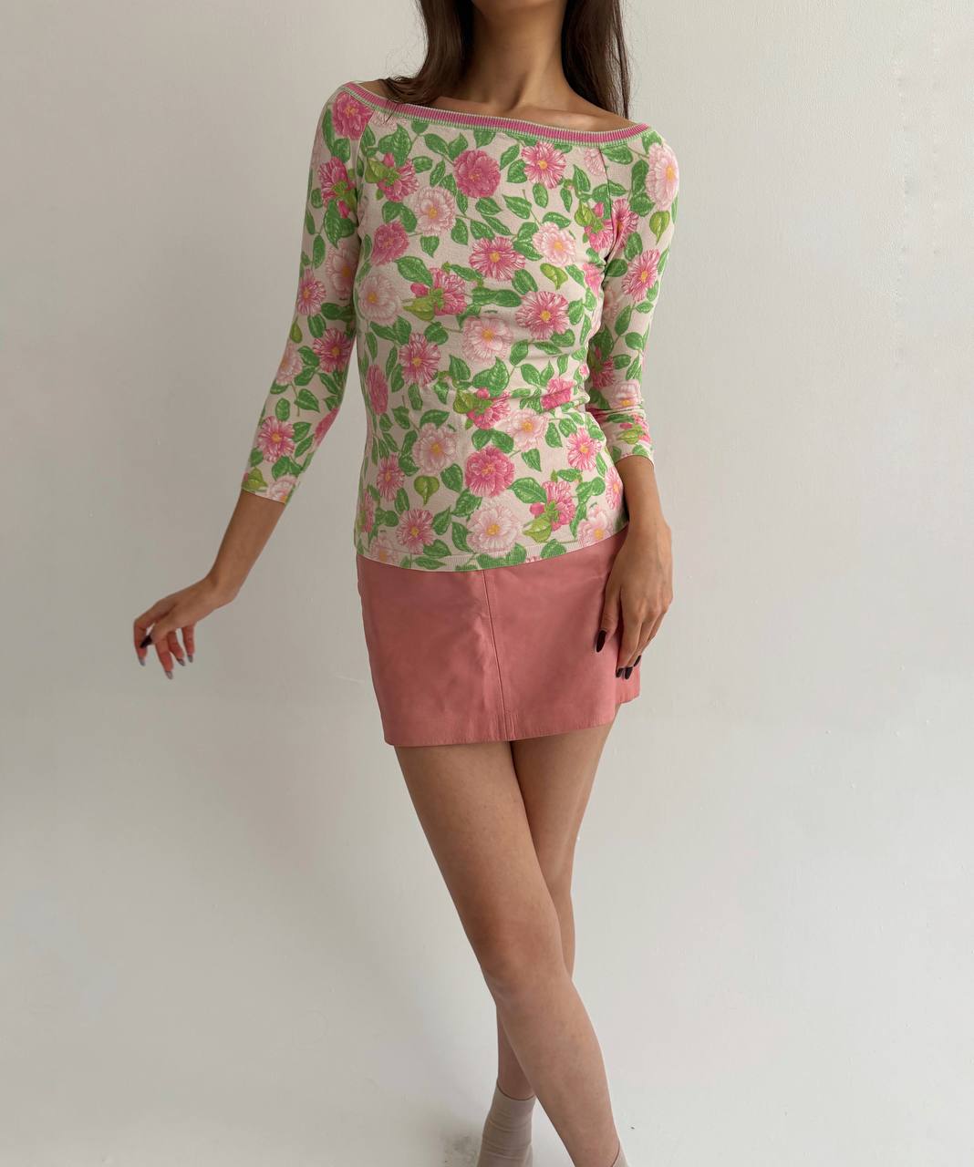 Vintage Blumarine flower blouse