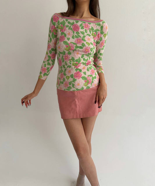 Vintage Blumarine flower blouse