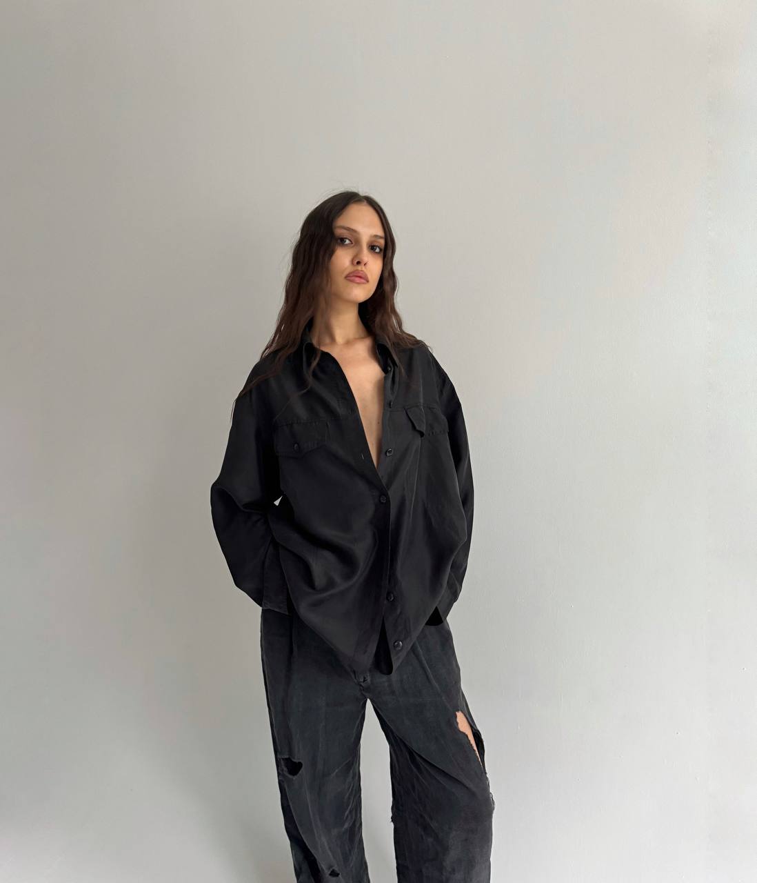 Vintage pure silk shirt