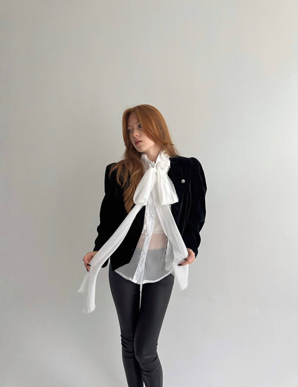 Vintage 100% cotton velvet blazer