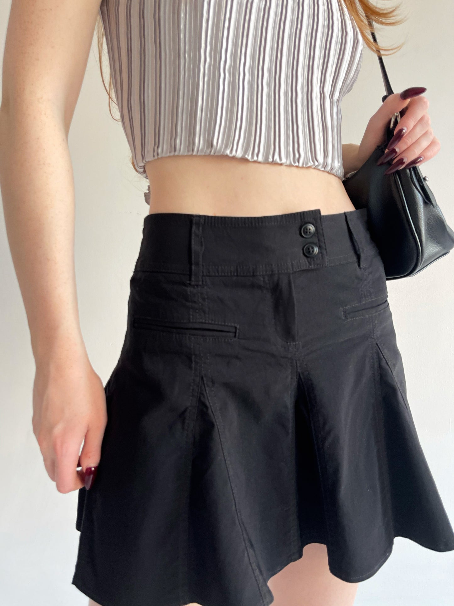 Y2K 75% viscose mini skirt