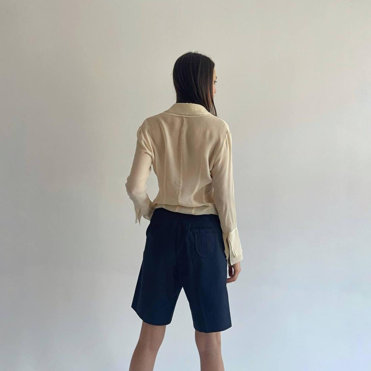 Miu Miu navy bermuda shorts