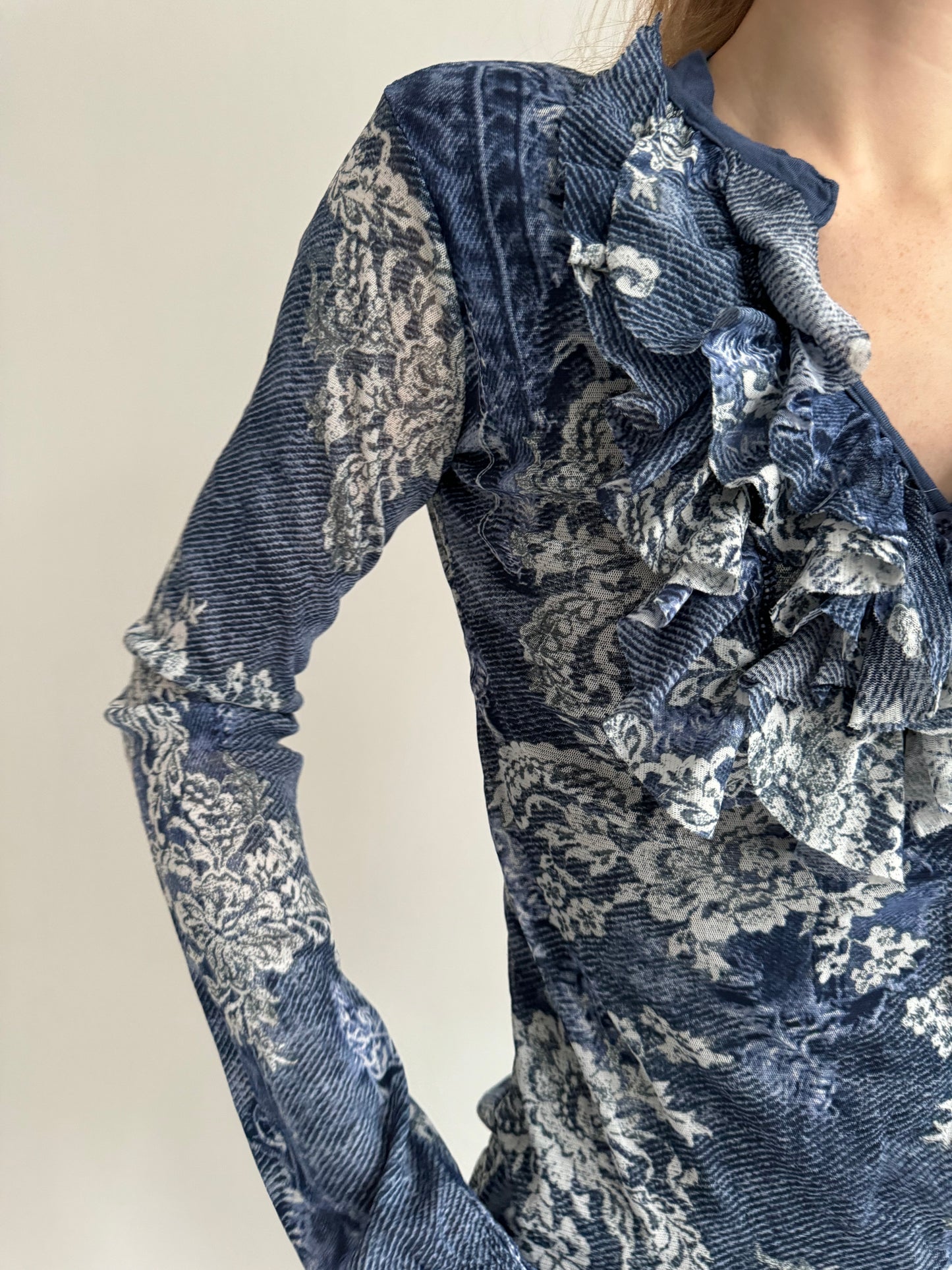 Vintage printed blouse