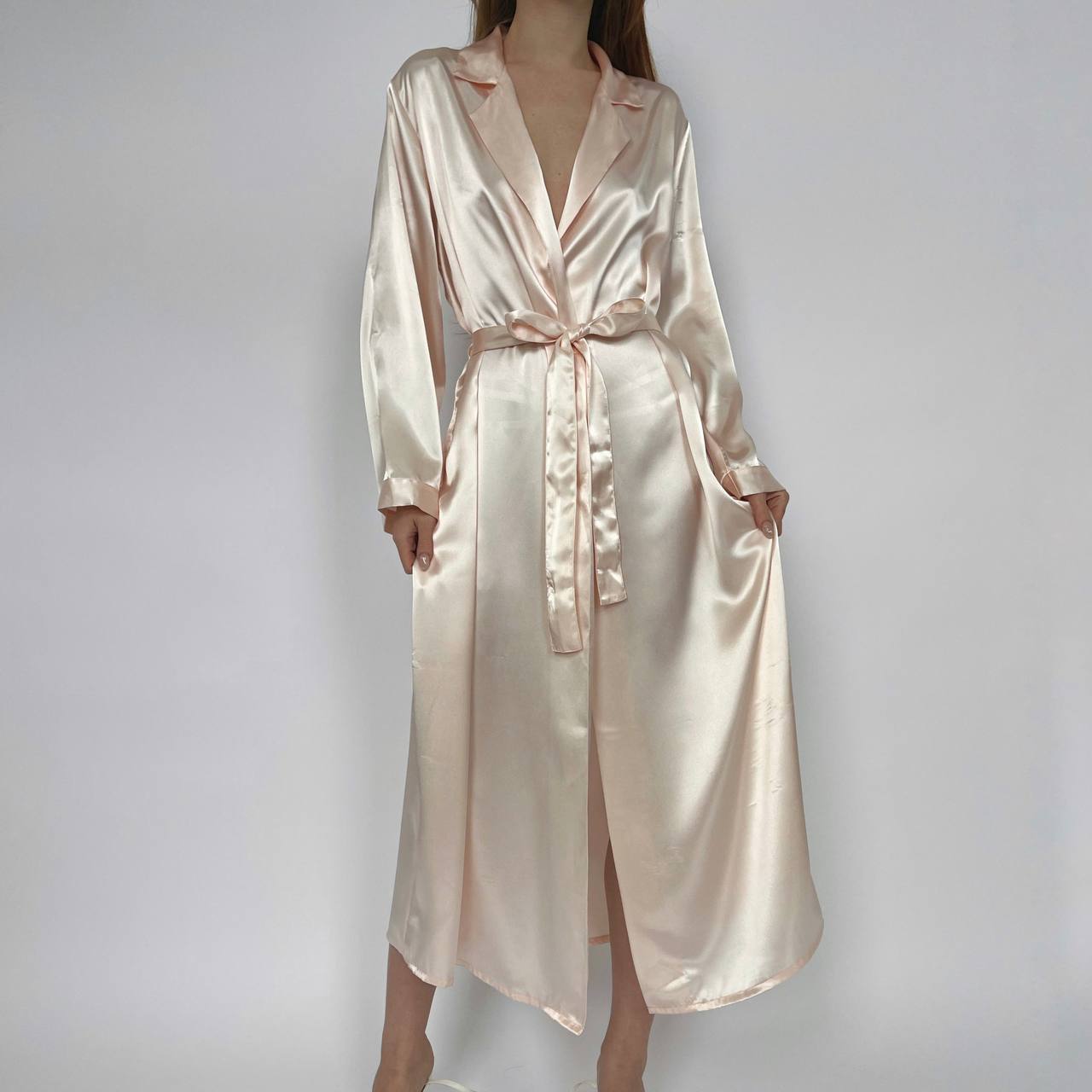 Vintage satin long night gown