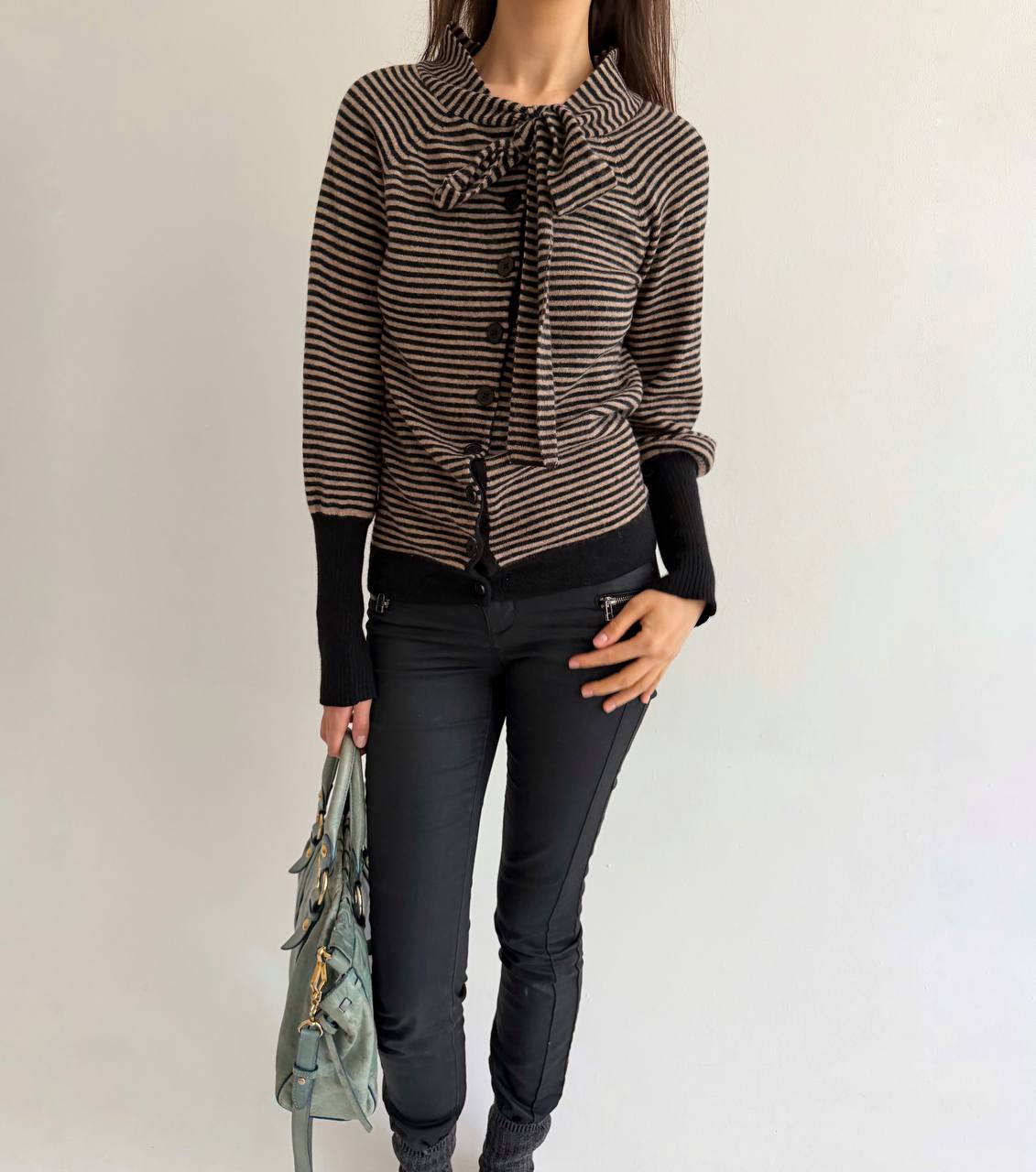 Vintage wool and angora cardigan