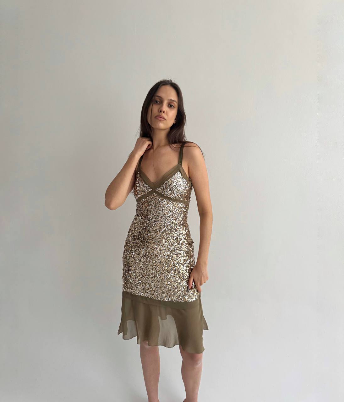La Perla pure silk dress with sequins