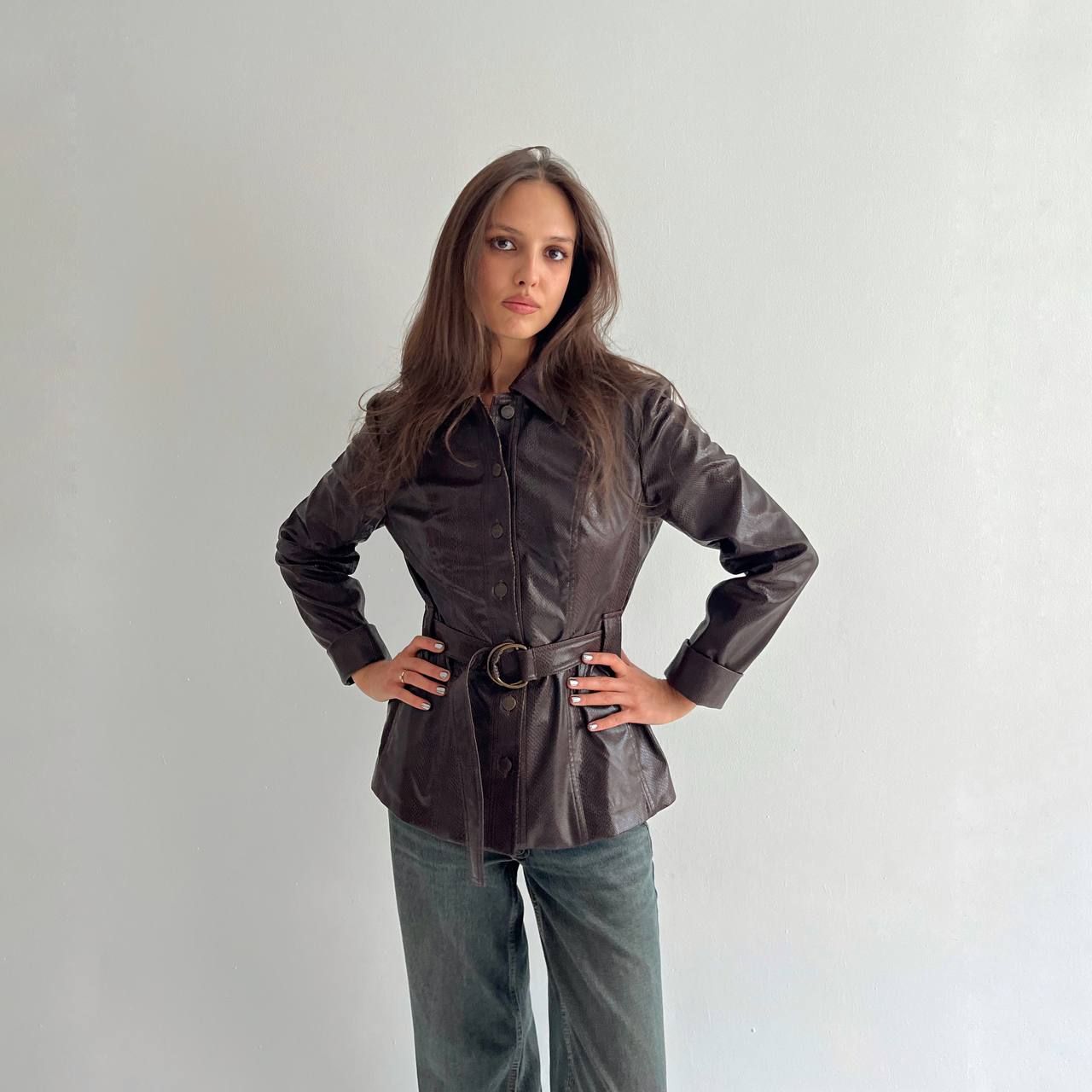 Vintage Plein Sud python imitation jacket