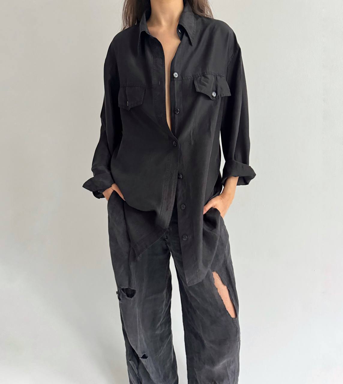 Vintage pure silk shirt