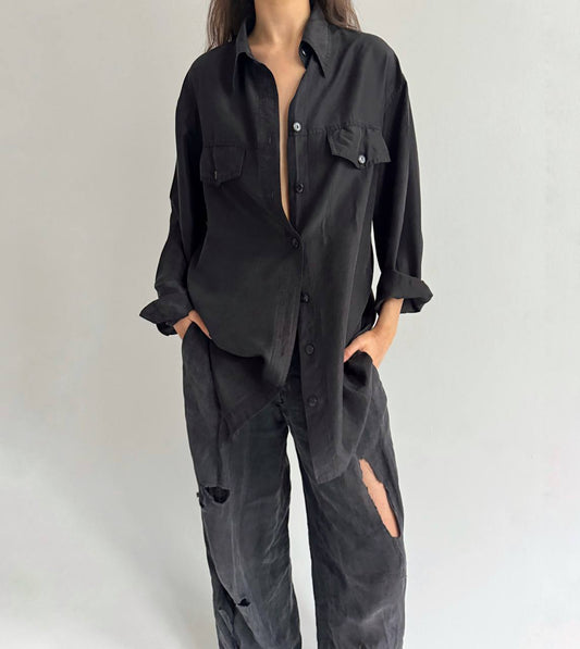 Vintage pure silk shirt