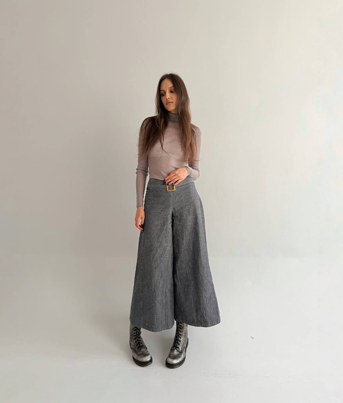 Vintage cotton super wide pants