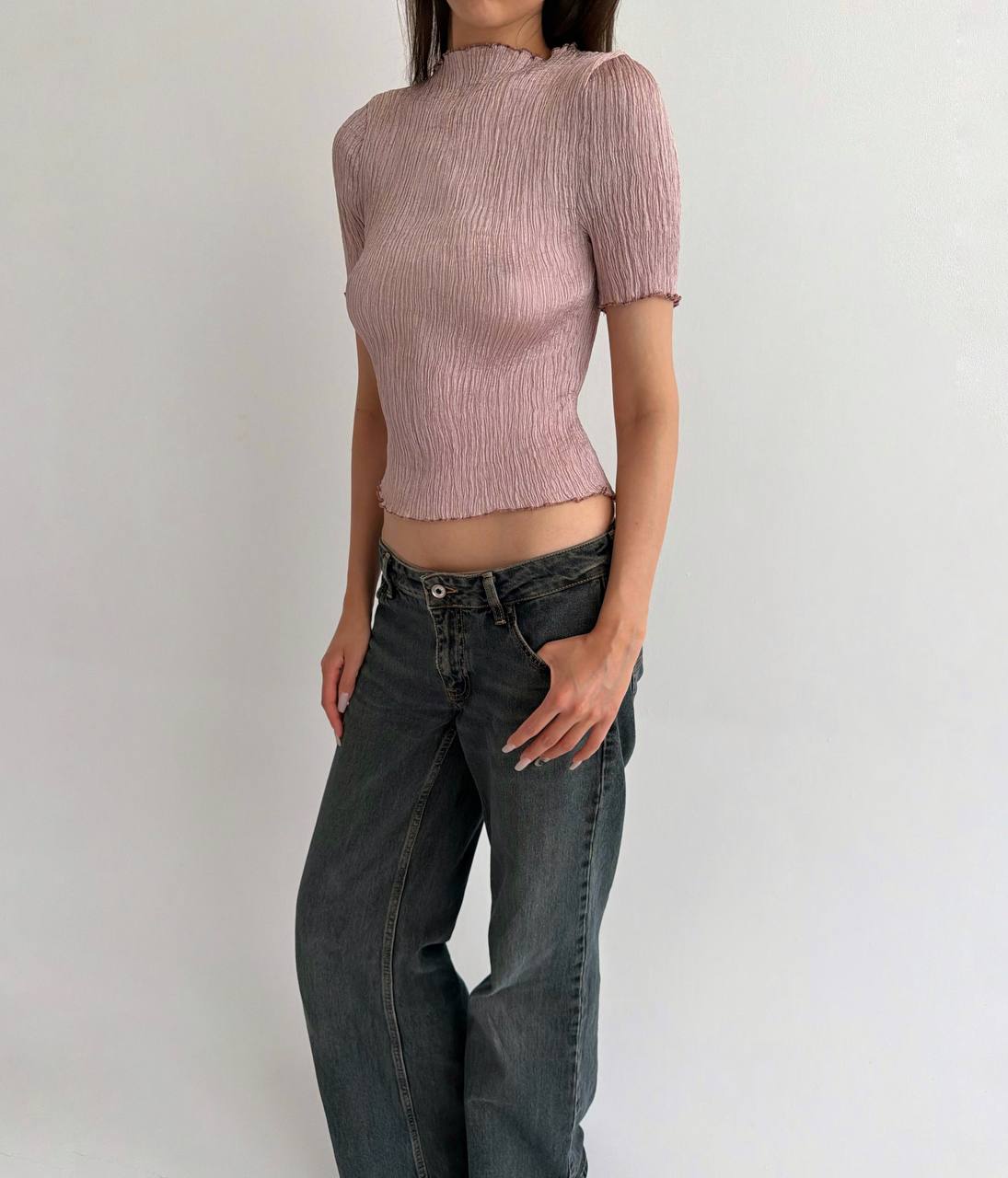 Vintage pleated avant garde blouse