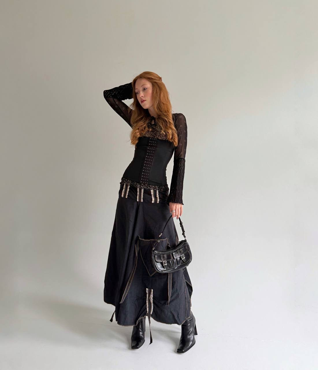 Vintage avant garde asymmetrical skirt