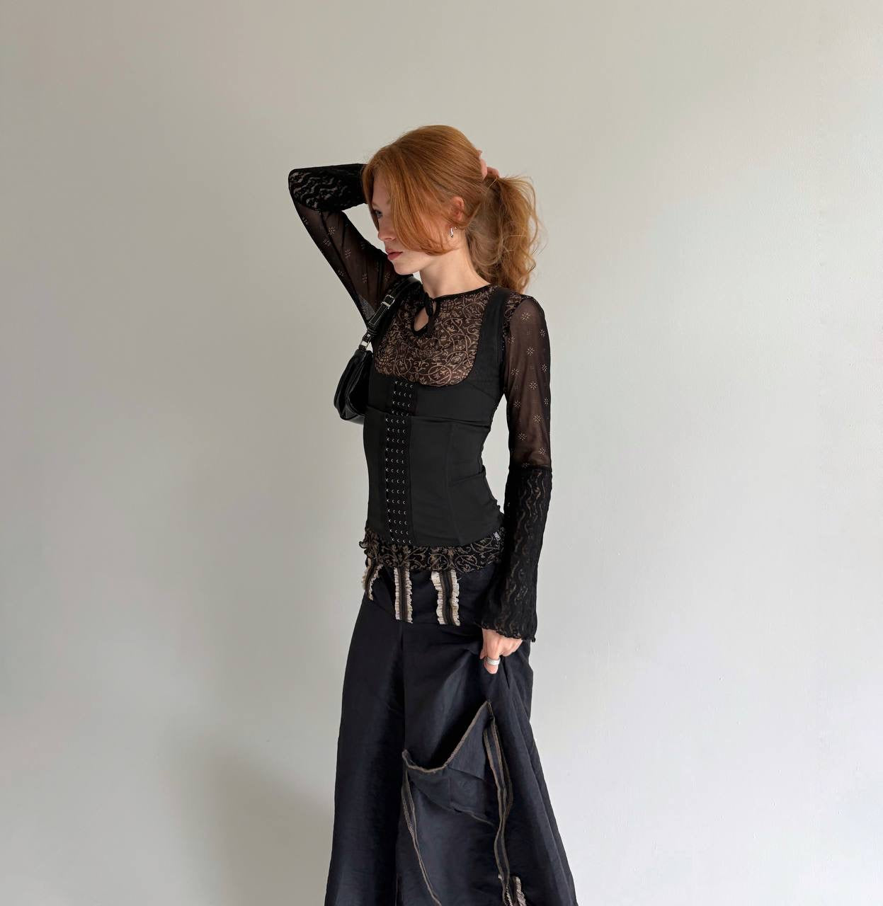 Vintage avant garde asymmetrical skirt