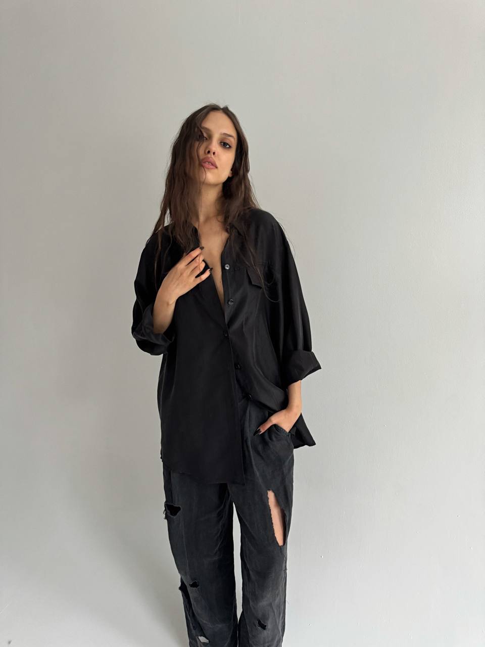 Vintage pure silk shirt