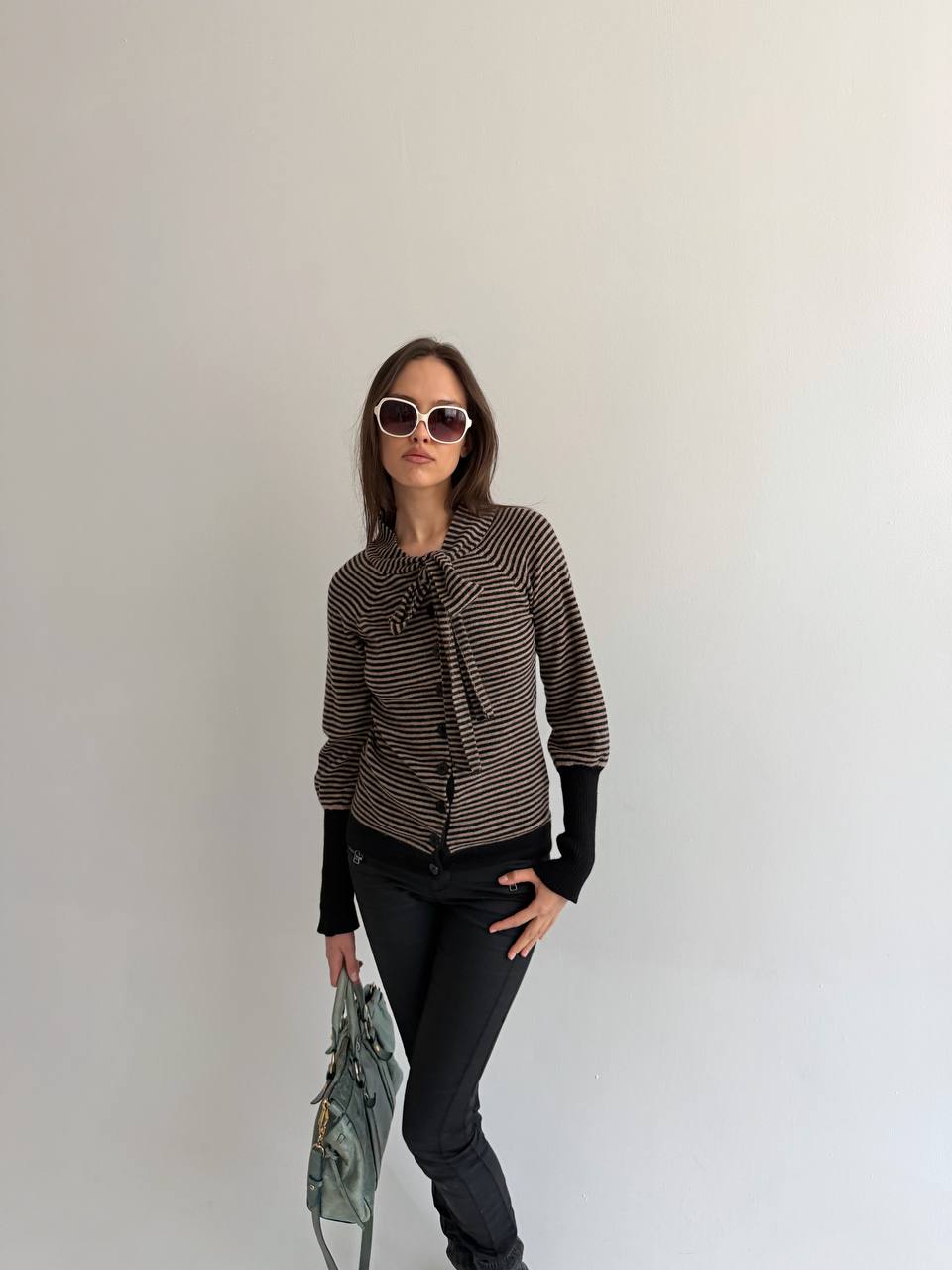 Vintage wool and angora cardigan