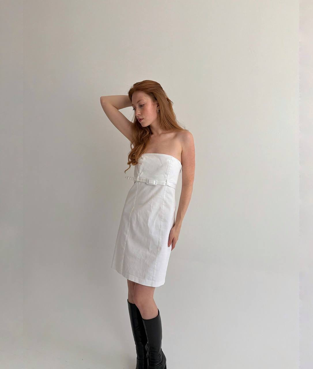 Vintage cotton 90s minimalism inspired dress