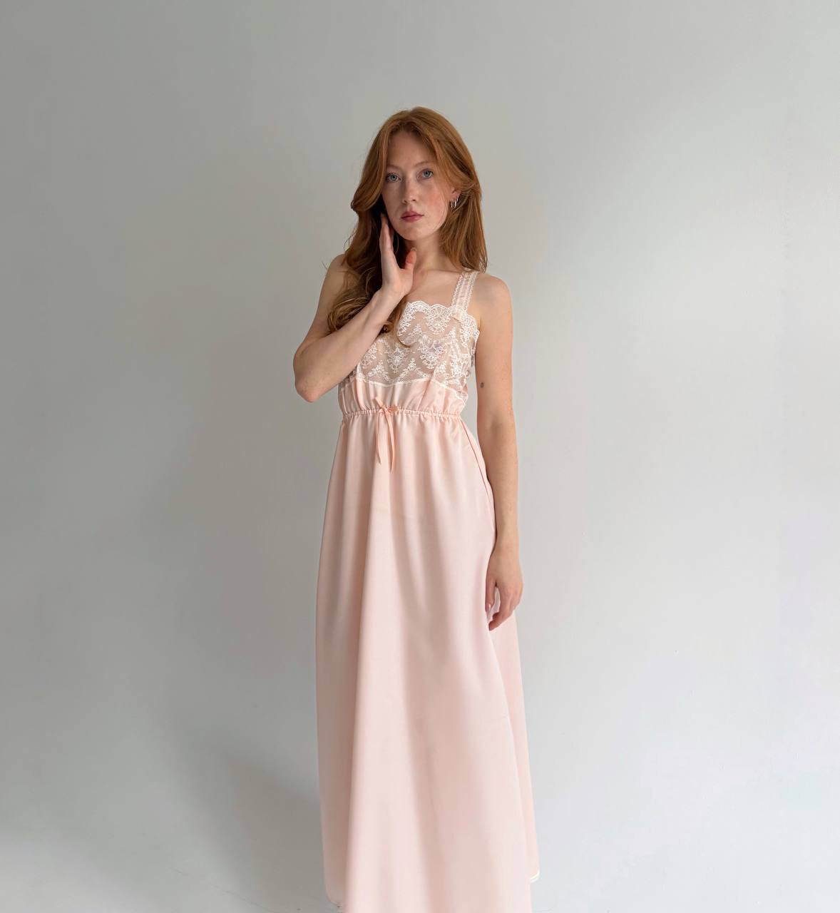 Vintage pink nightgown dress