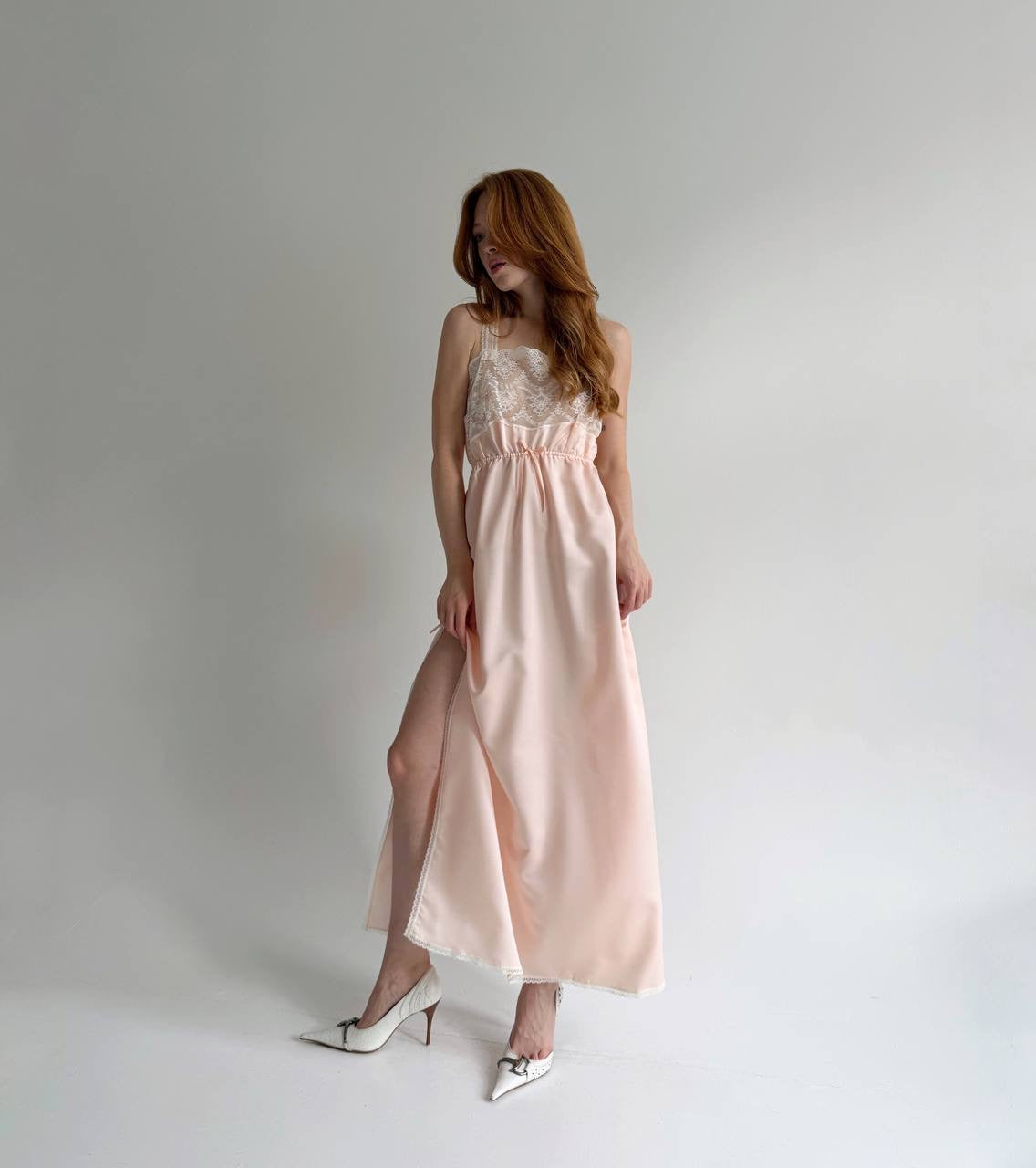 Vintage pink nightgown dress