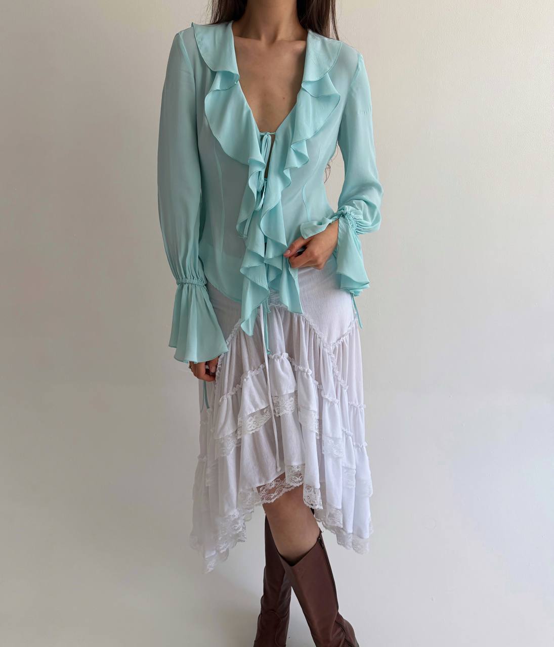 Blumarine Blugirl acetate and silk blouse