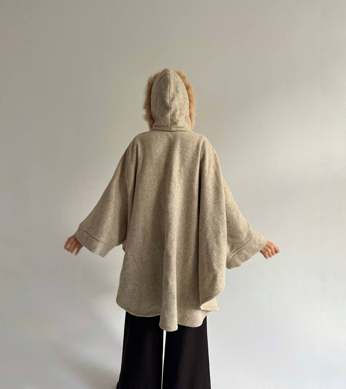 Vintage woollen poncho