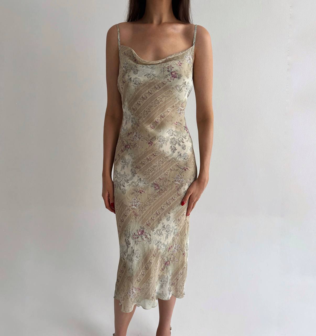 Vintage viscose asymmetrical dress
