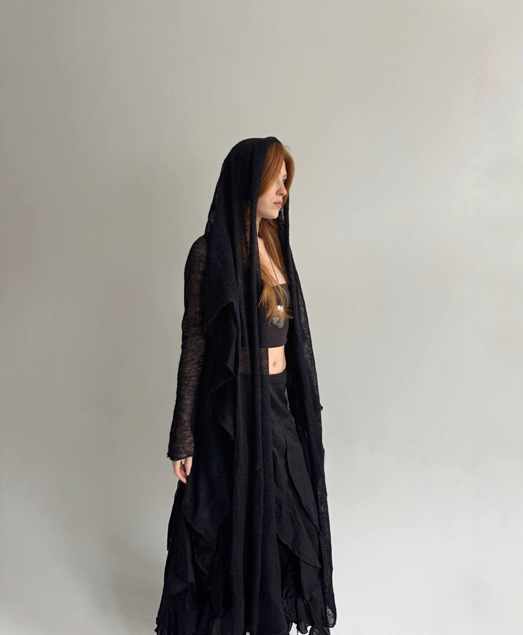 Vintage semi cardigan with long ties