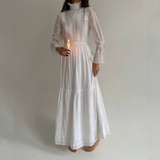 Vintage cotton Edwardian style dress