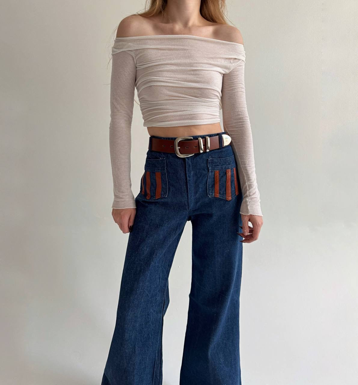 Vintage wide leg flared jeans