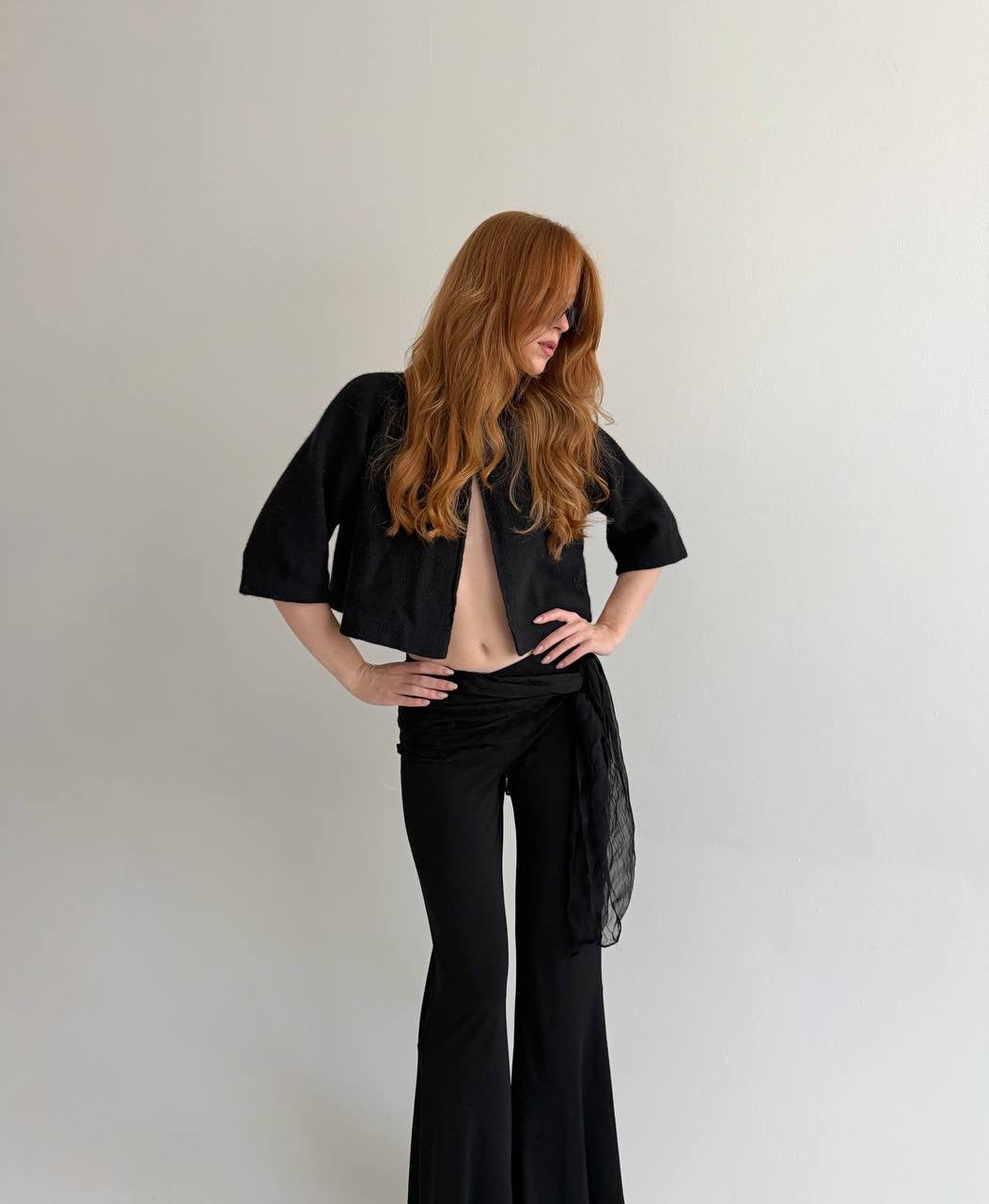 Vintage 70% lambswool 20% angora knitted cardigan
