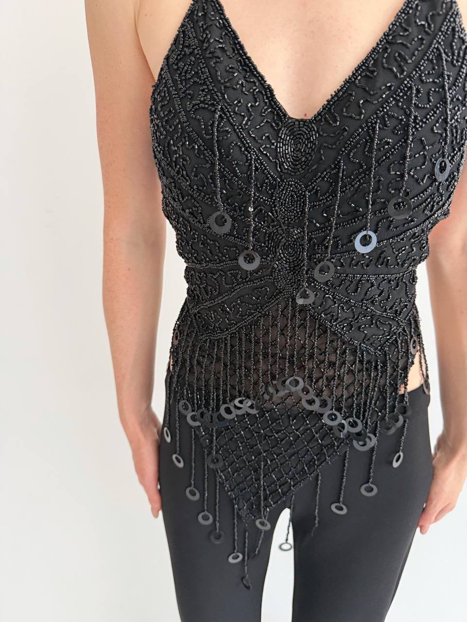 Vintage gorgeous beaded top