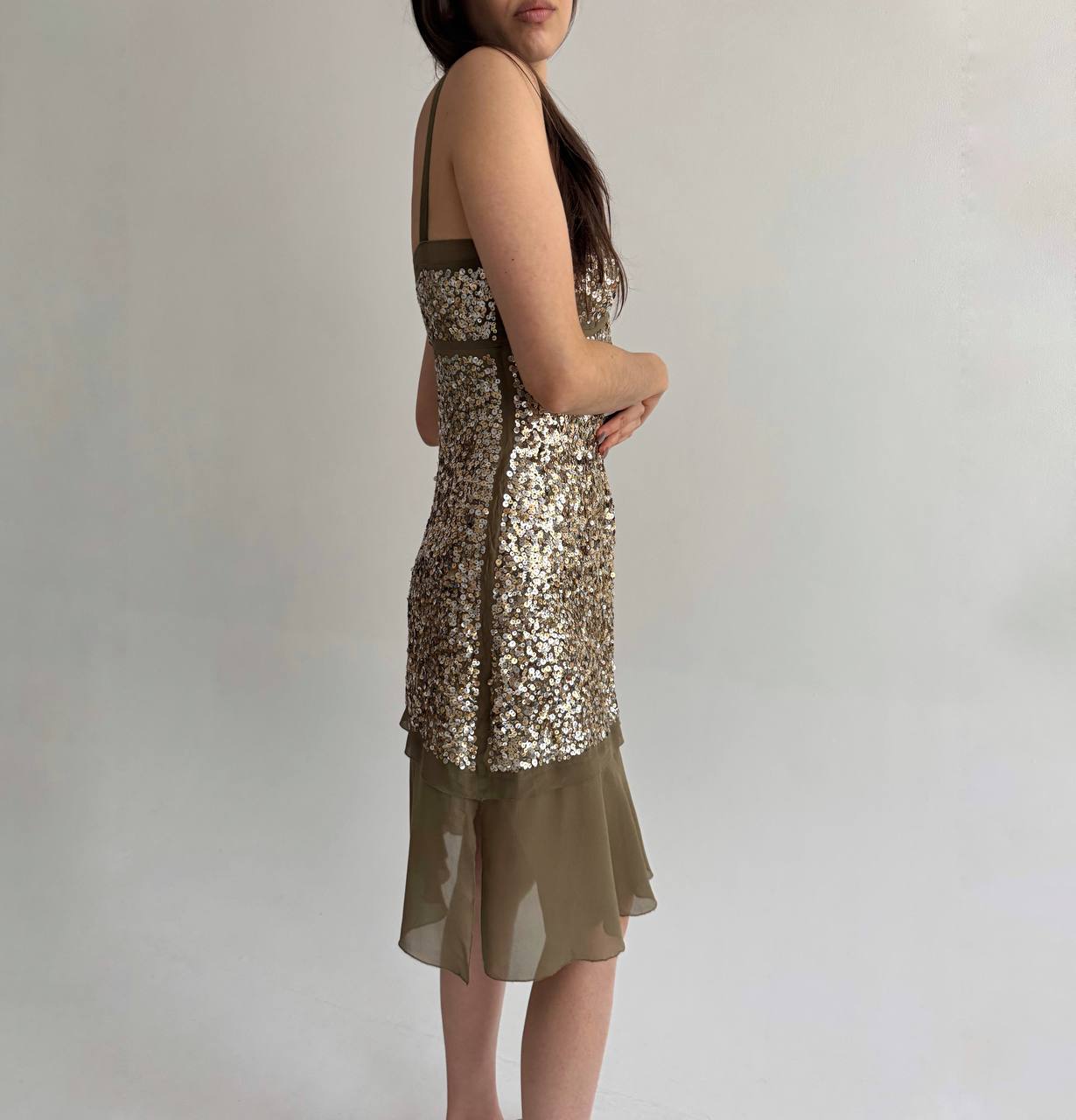 La Perla pure silk dress with sequins