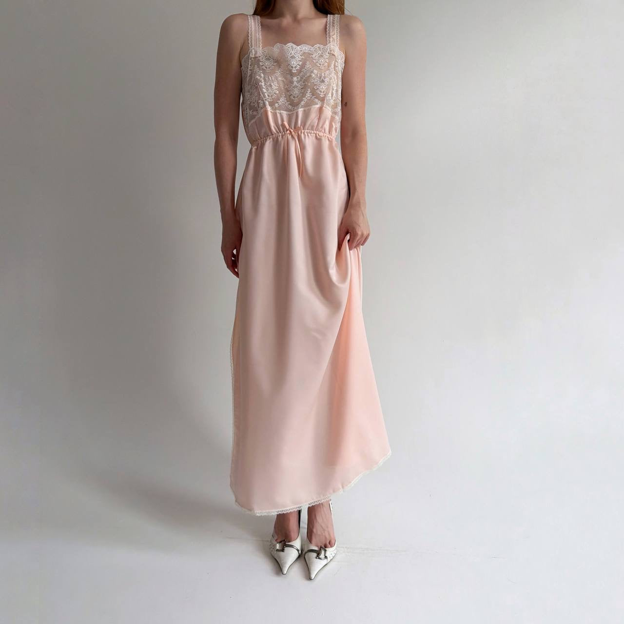 Vintage pink nightgown dress