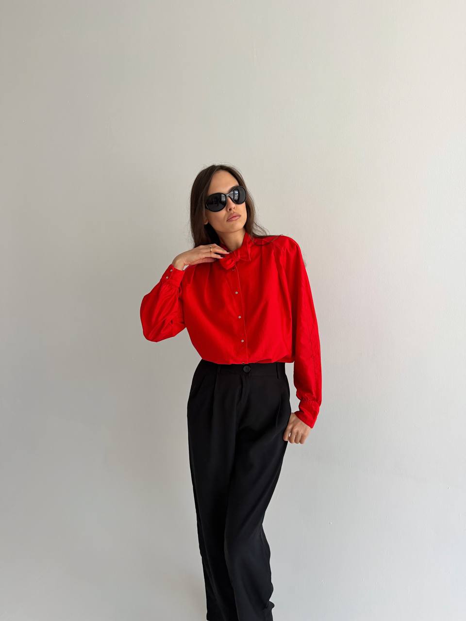 Vintage Thierry Mugler red blouse