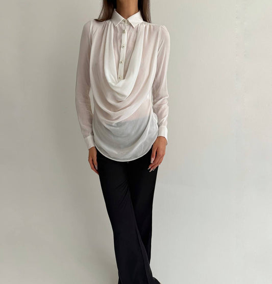 Vintage Plein Sud avant garde blouse