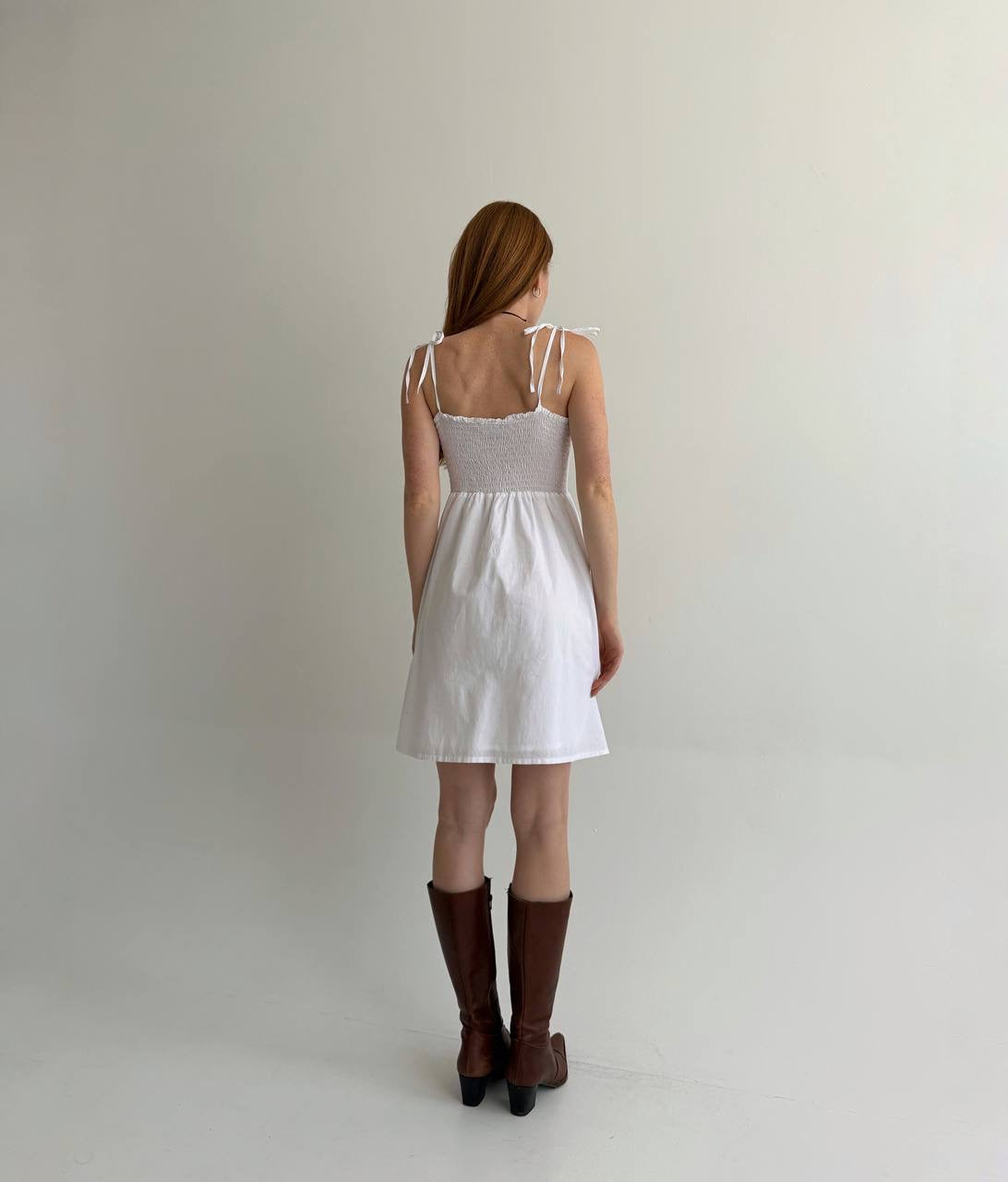 Y2K white sundress