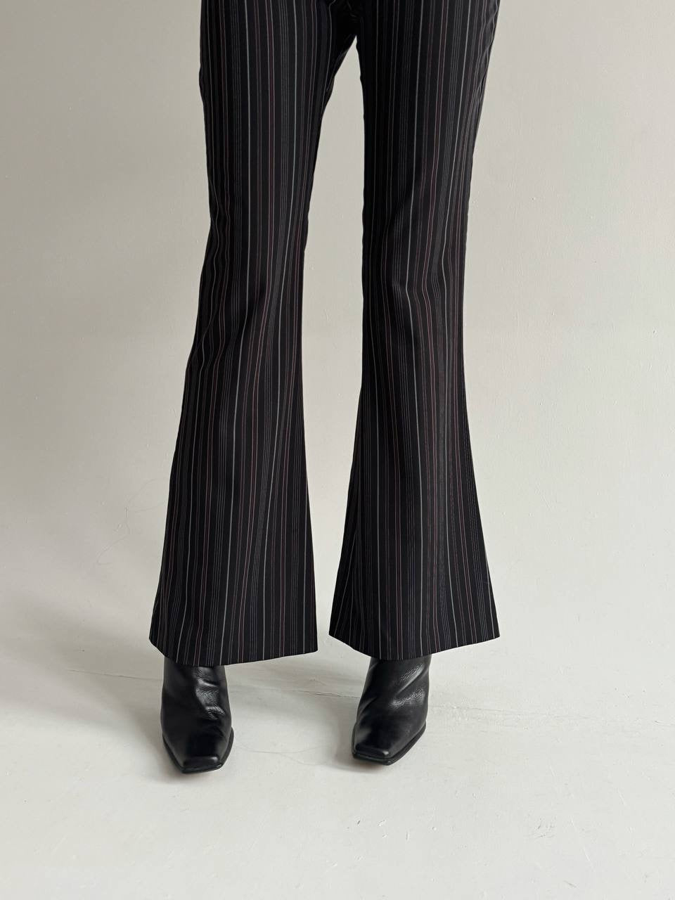 Vintage flared striped pants