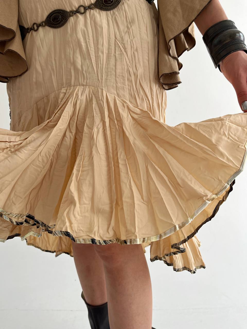 Roberto Cavalli beige skirt