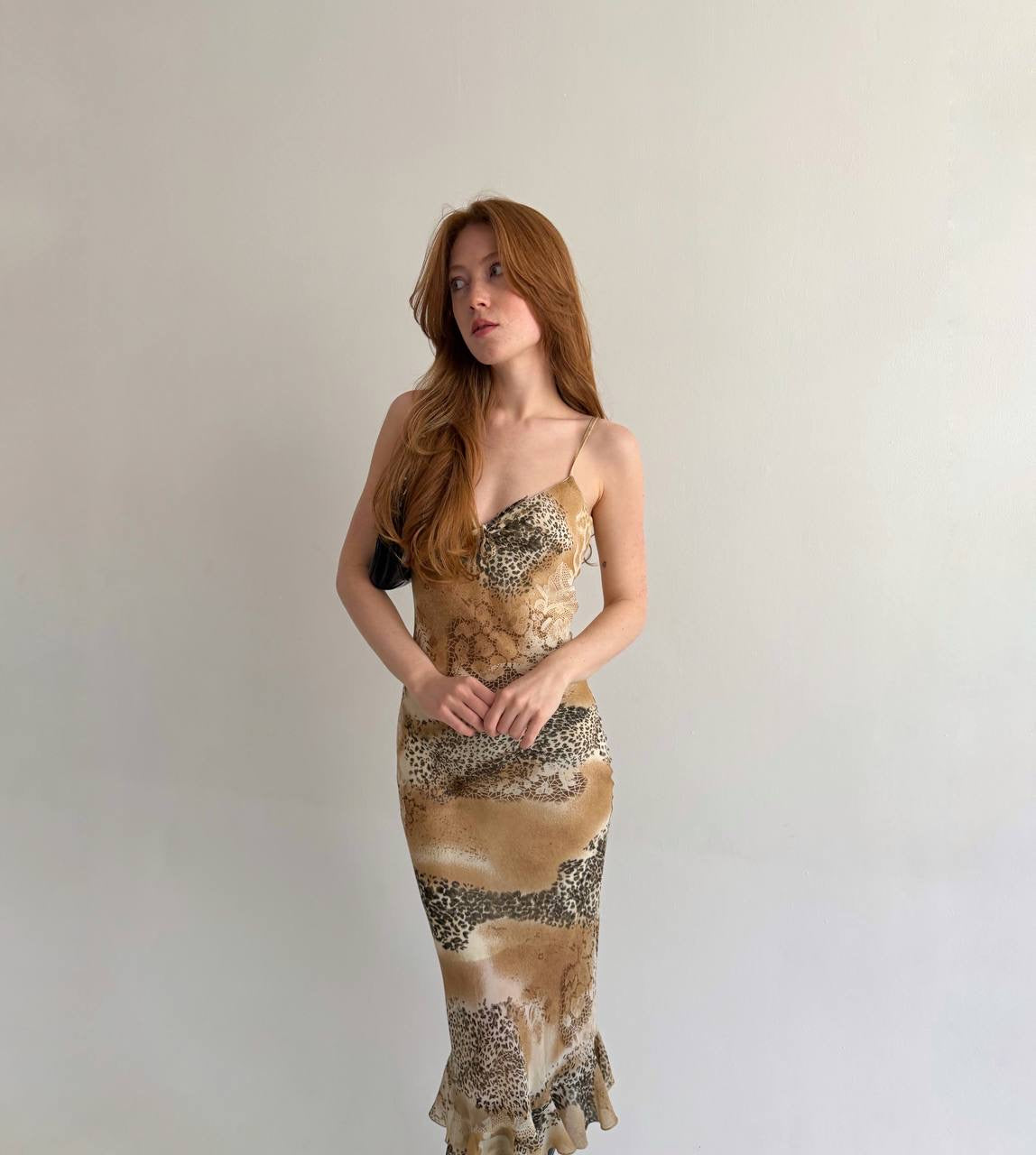 Vintage leopard printed dress
