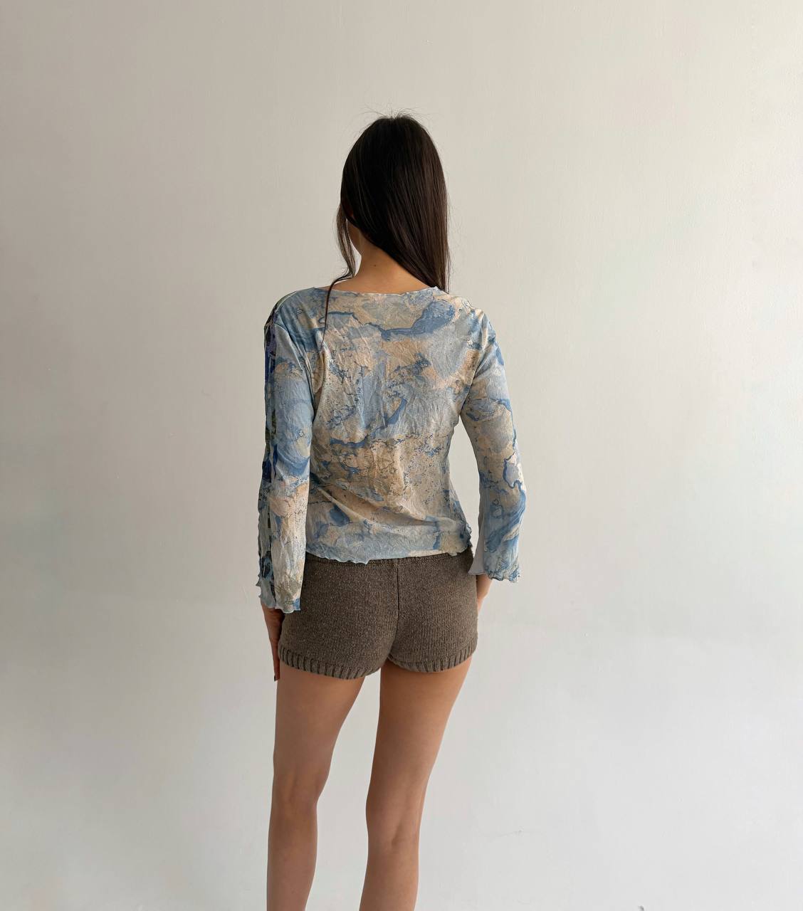 Vintage mesh French blouse