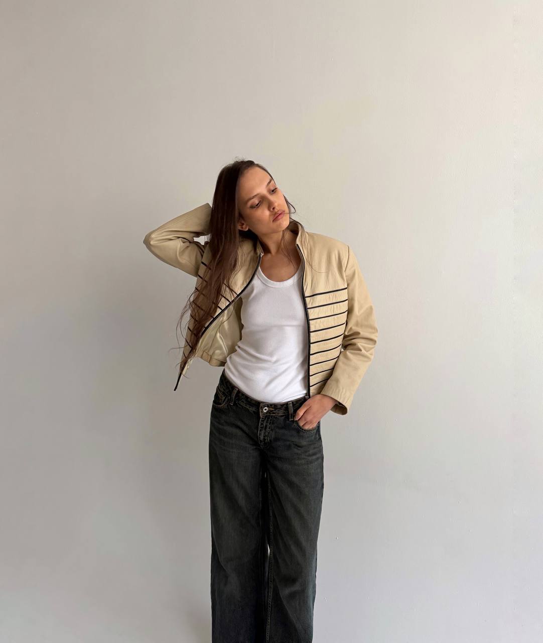 Vintage genuine leather jacket