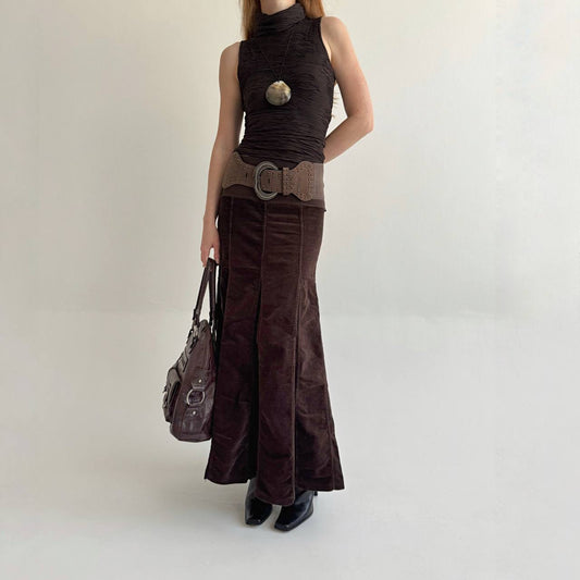Vintage cotton mermaid cut skirt