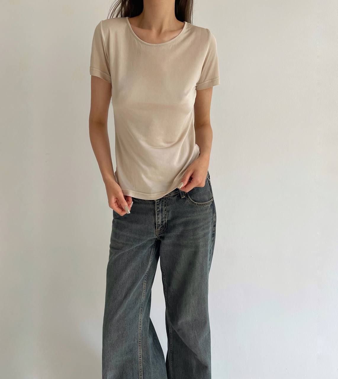 Vintage pure silk t-shirt
