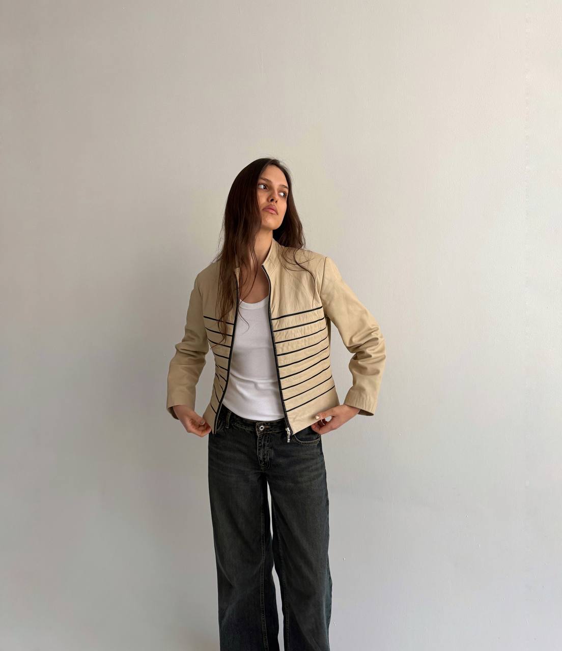 Vintage genuine leather jacket