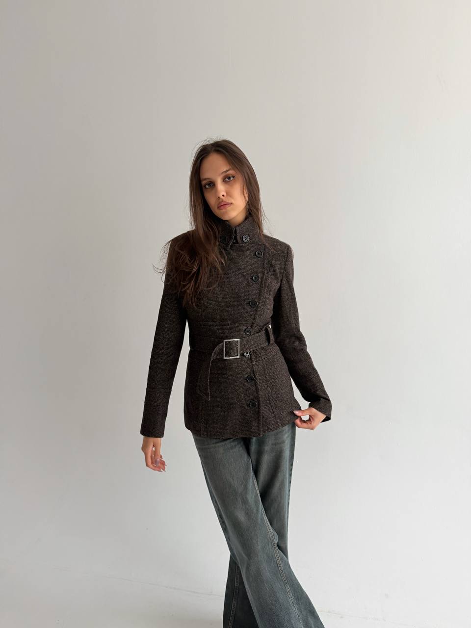 Karen Millen 100% wool asymmetrical jacket