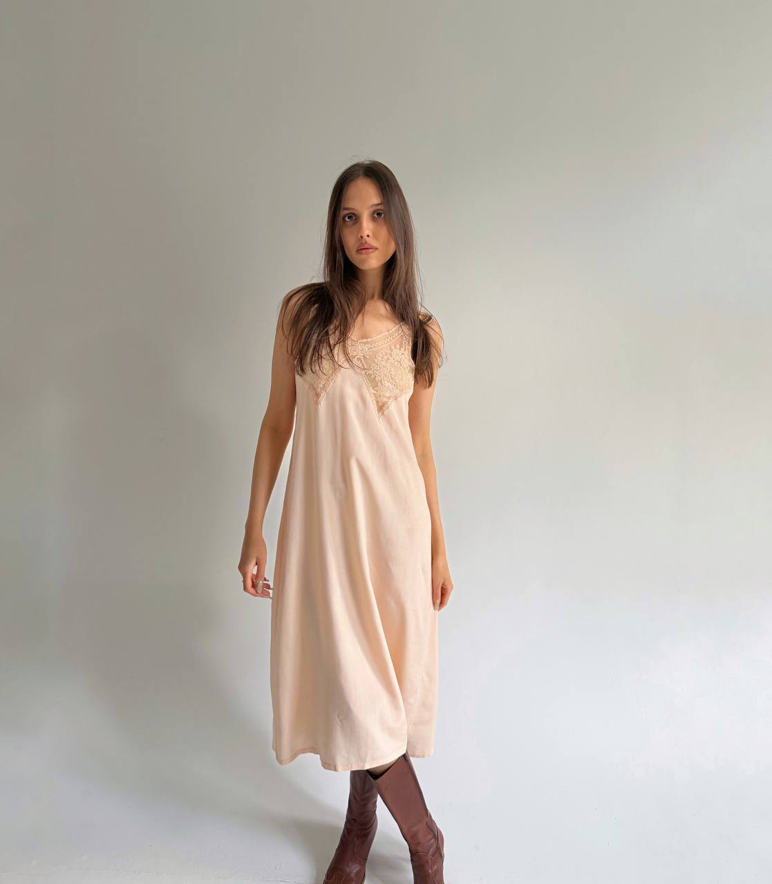 Vintage pure silk slip dress