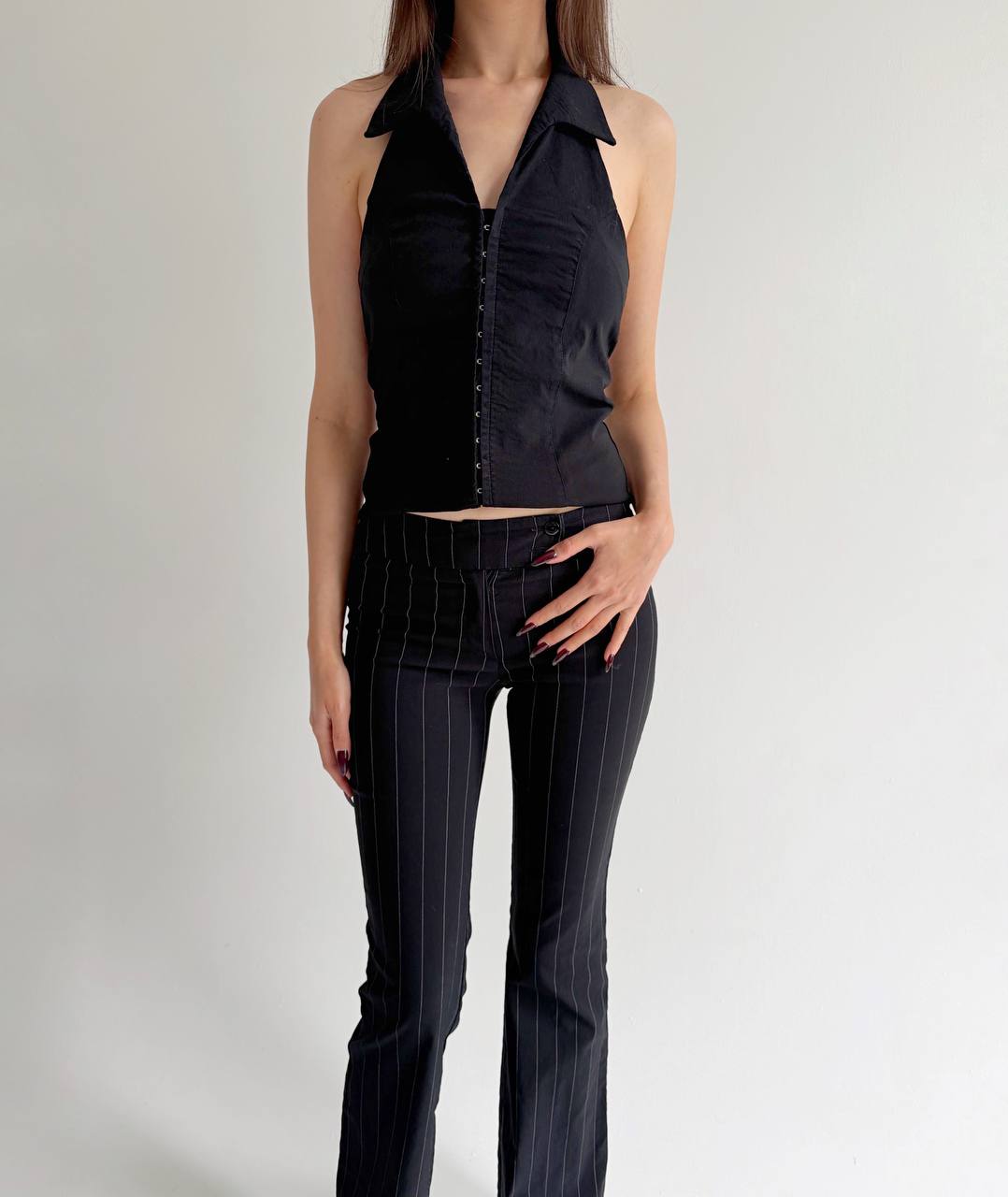Vintage viscose office siren pants