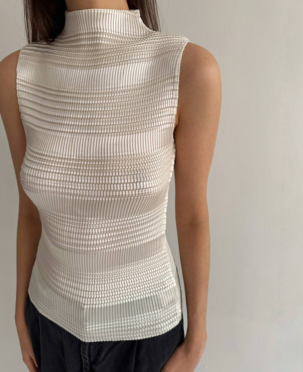 Vintage pleated avant garde top