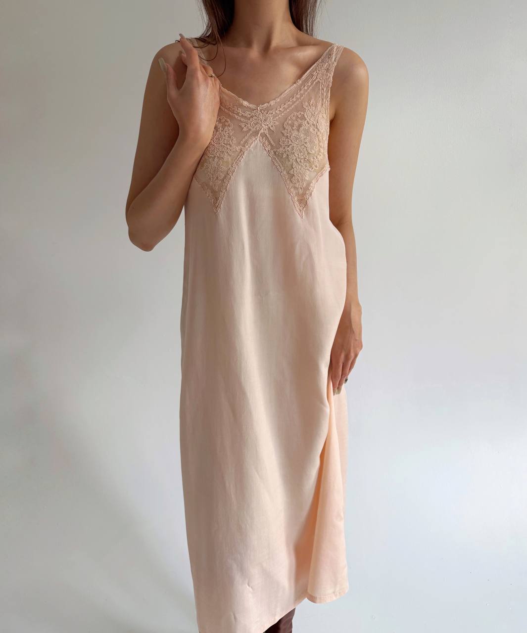 Vintage pure silk slip dress